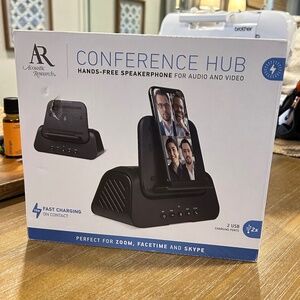 Acoustic Research ARVS10 Audio/Video Conference Hub Speakerphone, New open box